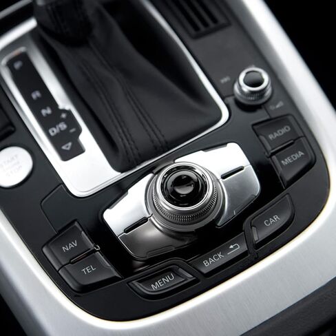 Glossy Black Joystick Control Center Button Cover MMI Knob Repair Kit 8K0998068 Compatible with Audi A4 A5 A6 Q5 Q7 S4 S6 2007-2015 in Kuwait
