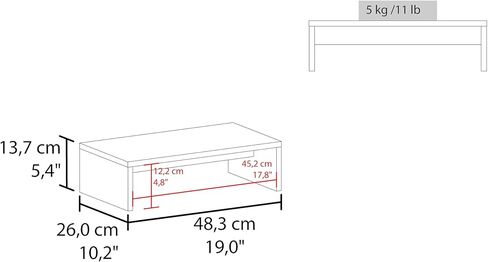 White Oak Monitor Stand in Kuwait