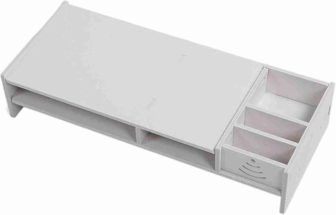 WoodPlastic Monitor Riser Stand with Storage – 18.9" X 7.9" Desktop Elevator for Better Posture in Saudi Arabia
