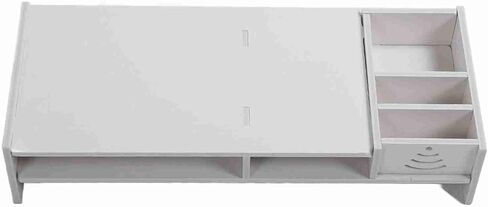 WoodPlastic Monitor Riser Stand with Storage – 18.9" X 7.9" Desktop Elevator for Better Posture in Saudi Arabia