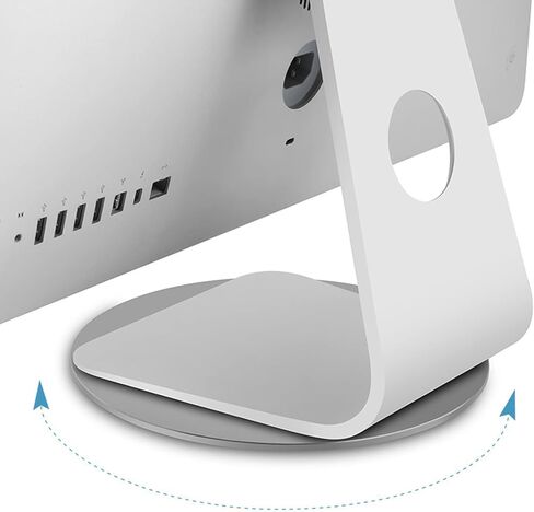 Dark Gray Monitor Swivel Stand Sturdy Aluminium Alloy Turntable Design for OS X AIO Computer, 360 Degrees Rotation in Saudi Arabia