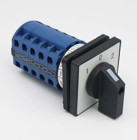 LW26-25 Cam Switch ON-Off 2/3/4/5/6/7/8 Positions 25A DIY Rotary Changeover 4/8/32/48 Terminals Screws Silver LW26 LW28(1-2-3,7P-28 terminals) in Saudi Arabia