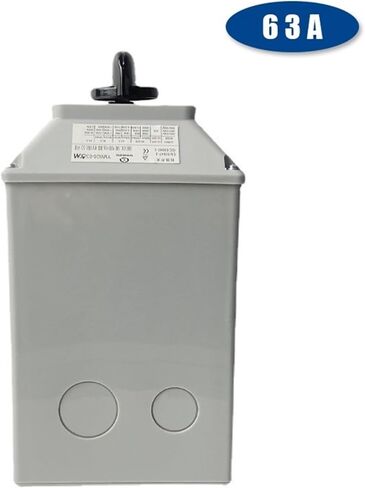 LW26-63/6M 63A 6-Pole Changeover cam Switch Electrical Multi-Position Rotary selector with Protective Cover Box housing(102) in Saudi Arabia