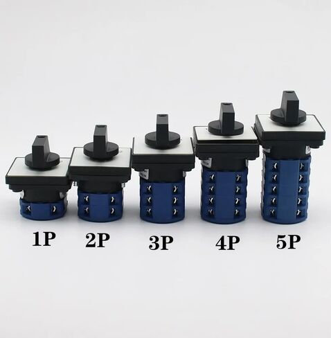 LW26-25 Cam Switch ON-Off 2/3/4/5/6/7/8 Positions 25A DIY Rotary Changeover 4/8/32/48 Terminals Screws Silver LW26 LW28(0-1-2-3-4-5-6,4P-16 terminals) in Saudi Arabia