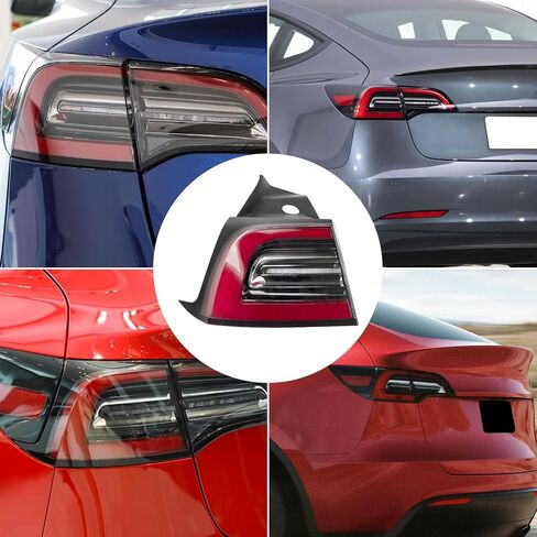 Tail Lights Assembly LED for Tesla Model 3 2017 2018 2019 2020 2021 2022 Left Driver Side Brake Outside Yellow light tail lamp OE# 1077397-00-G, 1077397, 1077397-00-H, 1077397-00-F. in Saudi Arabia