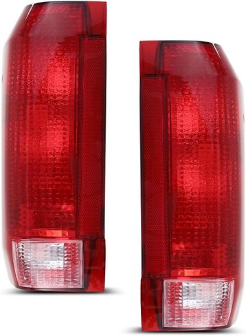 مجموعة مصابيح الذيل PIT66 متوافقة مع Ford Bronco F150 1990-1996/Fit Ford F250 F350 1990-1997 للسائق الأيسر وجانب الركاب الأيمن E9TZ13405C، E9TZ13404C، FO2801105، FO2800106 مصباح الأضواء الخلفية in Kuwait