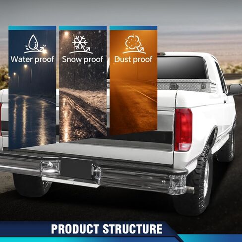 مجموعة مصابيح الذيل PIT66 متوافقة مع Ford Bronco F150 1990-1996/Fit Ford F250 F350 1990-1997 للسائق الأيسر وجانب الركاب الأيمن E9TZ13405C، E9TZ13404C، FO2801105، FO2800106 مصباح الأضواء الخلفية in Kuwait