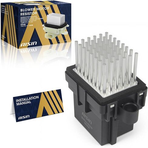 AISIN AFTERMARKET BMRAZ-00229 مقاوم محرك منفاخ HVAC - متوافق مع شيفروليه سيلفرادو 1500 2500 HD، إكوينوكس، ماليبو، كروز، كامارو، ترافيرس، جي إم سي سييرا 1500 2500 HD، تيراين، يوكون in Kuwait
