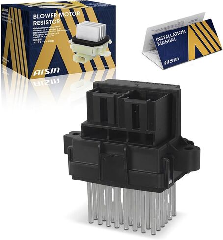 AISIN AFTERMARKET BMRAZ-00229 مقاوم محرك منفاخ HVAC - متوافق مع شيفروليه سيلفرادو 1500 2500 HD، إكوينوكس، ماليبو، كروز، كامارو، ترافيرس، جي إم سي سييرا 1500 2500 HD، تيراين، يوكون in Kuwait