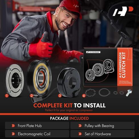 A-Premium Air Conditioner AC Compressor Clutch Kit Compatible with Mercedes-Benz CLA250 2014-2019, CLA45 AMG 2014-2019, GLA250 2015-2020, GLA45 AMG 2015-2019 & Infiniti QX30 2017-2019 in Kuwait