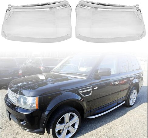 GXYWADY Headlights Pair of Lens Cover Lampshade Replacement for Land Rover Range Rover Sport 2010-2013 Left and Right Side (Passenger and Driver Side) in Kuwait