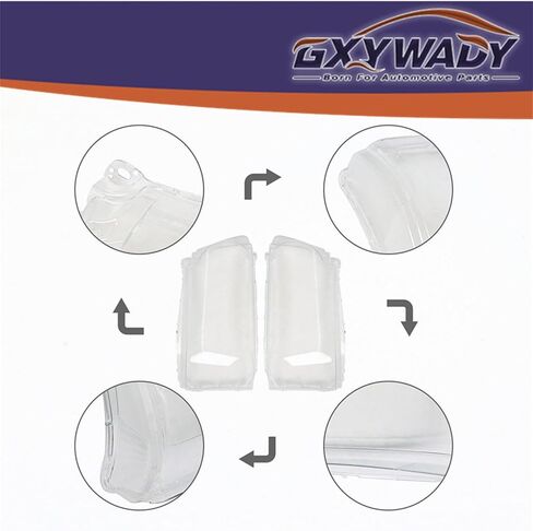 GXYWADY Headlights Pair of Lens Cover Lampshade Replacement for Land Rover Range Rover Sport 2010-2013 Left and Right Side (Passenger and Driver Side) in Kuwait