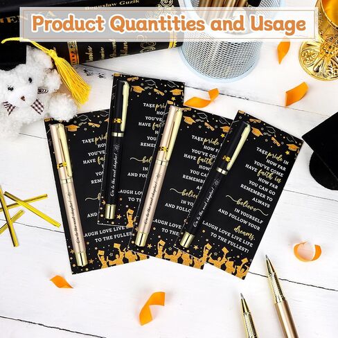 36 Sets Class of 2026 Graduation Gifts Inspirational Ballpoint Pens Motivational Greeting Cards Congrat Grad Gifts 2026 Graduation Party Favors for University College Grad Party Graduates Gift in Saudi Arabia