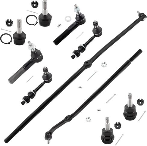 BOXI 10pc Front Ball Joints Tie Rods Sway Bars Kit Fits for Dodge Ram 1500 2000-2001 / FITS 4x4/4WD/4-WHEEL DRIVE MODELS ONLY / K3134 K7453 K7208 K7405 K7401 ES3526 ES3527 in Kuwait