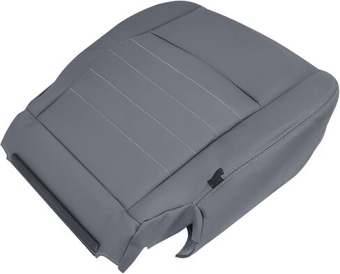 Driver Bottom Leather Seat Cover, Replacement Gray Driver Side Seat Cover Compatible with Dodge Ram 1500 2500 3500 4500 5500 ST Work Truck 2013-2018 in Kuwait