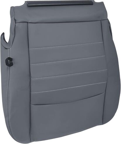 Driver Bottom Leather Seat Cover, Replacement Gray Driver Side Seat Cover Compatible with Dodge Ram 1500 2500 3500 4500 5500 ST Work Truck 2013-2018 in Kuwait
