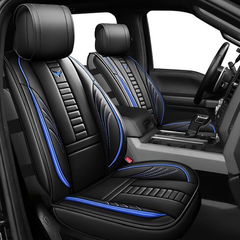 for Toyota Tacoma SR5 SR TRD Off Road Limited Base Access Double Cab Seat Covers 2016-2025, Waterproof Leather Compatible Airbag Truck Seat Protectors (Full Set, Black-Red) in Saudi Arabia