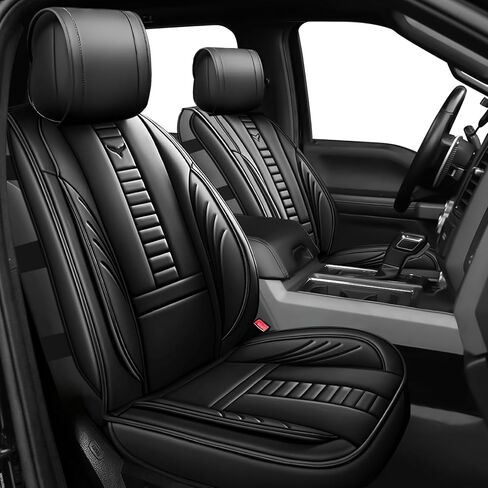 for Toyota Tacoma SR5 SR TRD Off Road Limited Base Access Double Cab Seat Covers 2016-2025, Waterproof Leather Compatible Airbag Truck Seat Protectors (Full Set, Black-Red) in Saudi Arabia