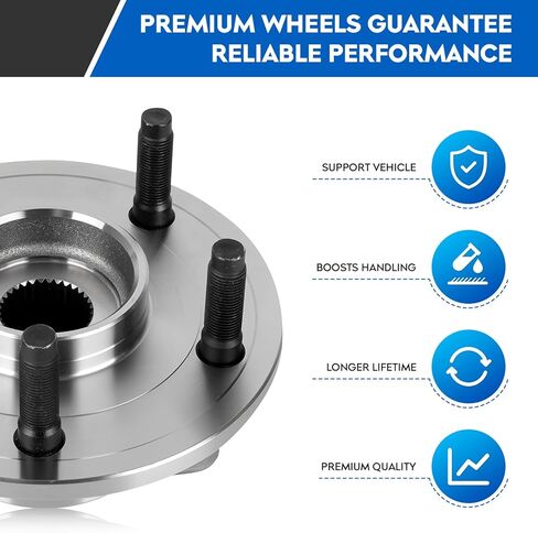 ILONPA 515126 Front Wheel Bearing & Hub Assembly for 2009-2010 Dodge Ram 1500(from 12/08/08), for 2011 Ram 1500, 5 Lug w/ABS Hubs Assemblies in Kuwait
