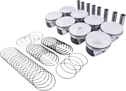 Piston with Rings Set for 5.7L HEMI V8 Engine Compatible with 2009-2016 Aspen, 300, Durango, Ram 1500, Cherokee in Saudi Arabia
