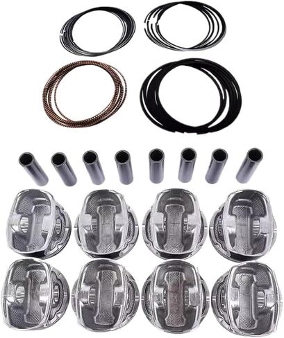 Piston with Rings Set for 5.7L HEMI V8 Engine Compatible with 2009-2016 Aspen, 300, Durango, Ram 1500, Cherokee in Saudi Arabia