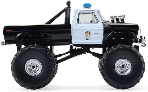 1978 F 250 Monster Truck LAPD (قسم شرطة لوس أنجلوس) أبيض وأسود Kings of Crunch - إصدار خاص من Hot Pursuit 1/64 Diecast Model Car من Greenlight in Kuwait