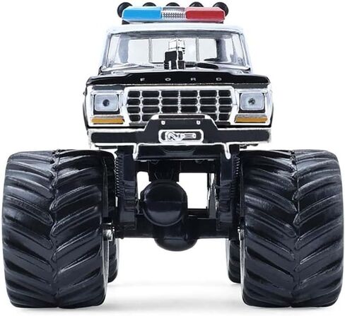 1978 F 250 Monster Truck LAPD (قسم شرطة لوس أنجلوس) أبيض وأسود Kings of Crunch - إصدار خاص من Hot Pursuit 1/64 Diecast Model Car من Greenlight in Kuwait