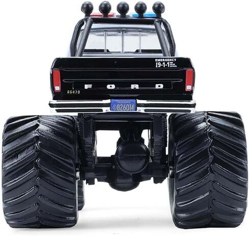 1978 F 250 Monster Truck LAPD (قسم شرطة لوس أنجلوس) أبيض وأسود Kings of Crunch - إصدار خاص من Hot Pursuit 1/64 Diecast Model Car من Greenlight in Kuwait