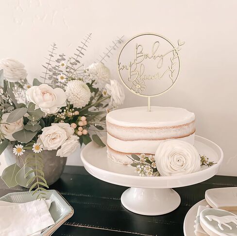 Baby in Bloom Cake Topper, Wooden Baby Shower Cake Decor, Little Wildflower Gender Reveal Party Sign, Pregnancy Announcement, Birth Decorations in Saudi Arabia