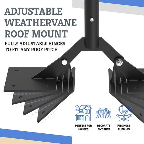 حامل سقف Weathervane قابل للتعديل، دعامة تثبيت متينة 401AL تناسب الاتجاهات الجيدة ذات الحجم القياسي عمود Weathervane يصل قطره إلى 3/4 بوصة in Kuwait