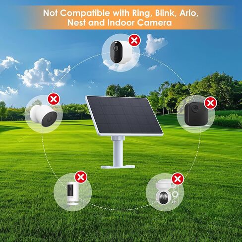 Solar Panel for Security Camera,6W Solar Panels with Micro USB&USB-C Port for DC 5V Outdoor Camera,Solar Charger for Rechargeable Battery Camera,IP65 Waterproof,360° Adjustable Mount,9.8ft Cable (3PC) in Saudi Arabia
