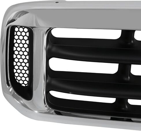 Suitable for Chrome Black Heavy-Duty ABS Main Upper Hood Grille Grill for 1999 2000 2001 2002 2003 2004 Ford F250 F350 F450 Super Duty – OEM Style Replacement in Kuwait