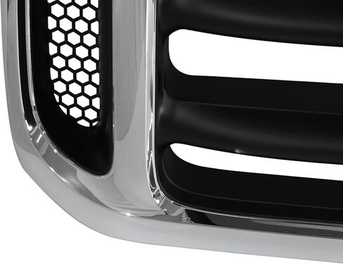 Suitable for Chrome Black Heavy-Duty ABS Main Upper Hood Grille Grill for 1999 2000 2001 2002 2003 2004 Ford F250 F350 F450 Super Duty – OEM Style Replacement in Kuwait
