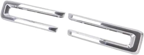 For Ram 2500/3500 2019 2020 2021 2022 Grille Trim Ring | 2-Piece Set | Nostrils | Chrome | Made Of Plastic | CAPA | Replacement For CH1210139 | CH1210139C, 191275841075 in Kuwait