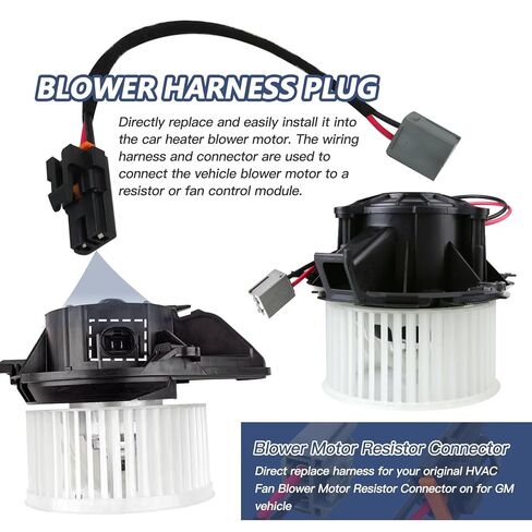 Updated Heater Blower Motor Connector Wire Harness Replacement 1575221,15887352,22957044 Fit for G M C Sierra 1500 & 2500 HD in 2007 2008 2009 2010 2011 2012 2013 by XSPANDER in Kuwait