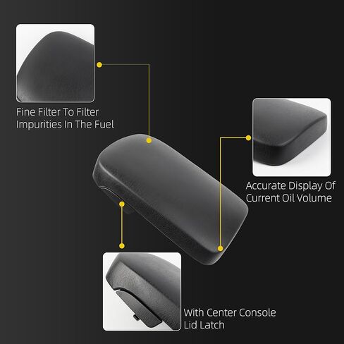 Dasbecan Center Console Lid Compatible with 2005-2015 Toyota Tacoma Front Seat Center Console Armrest Lid Replace# 58905-AD020-B0（Black） in Kuwait