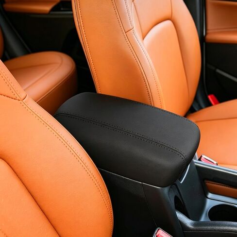 Center Console Cover for Kia Sportage 2016 2015 2014 2013 2012 2011(Black),Waterproof Leather Anti-Scratch Armrest Cover for 2011-2016 Sportage Accessories in Saudi Arabia