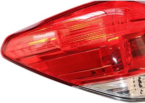 لسيارة 2010 2011 2012 2013 2014 مجموعة مصابيح Subaru Outback Tail - مصباح هالوجين خلفي خارجي، جانب السائق الأيسر، غطاء أسود، عدسة شفافة وحمراء، OE 84912AJ10A (12V) in Kuwait