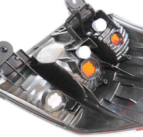 لسيارة 2010 2011 2012 2013 2014 مجموعة مصابيح Subaru Outback Tail - مصباح هالوجين خلفي خارجي، جانب السائق الأيسر، غطاء أسود، عدسة شفافة وحمراء، OE 84912AJ10A (12V) in Kuwait