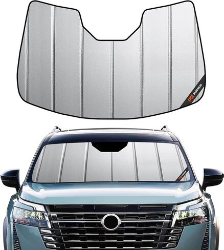 مظلة الشمس للزجاج الأمامي من Pigenius لسيارة Nissan Pathfinder 2022-2026 مظلة النافذة الأمامية - حماية in Kuwait