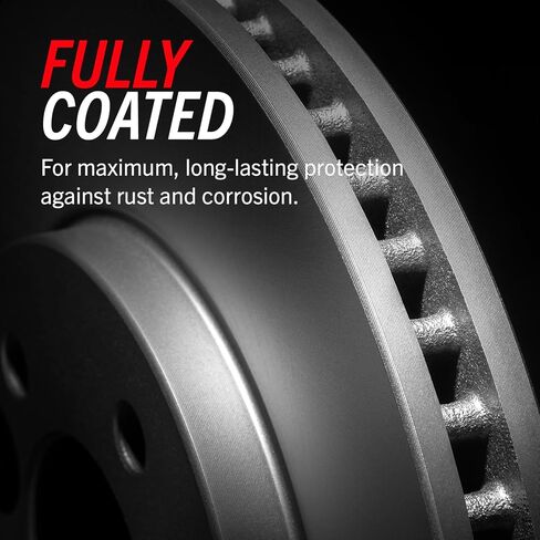 PowerStop Evolution Rear Brake Kit for Honda Civic 2016-21 - Fully Coated Disc Rotors with Carbon-Fiber Ceramic Brake Pads Upgrade, CPK7725-23 in Kuwait