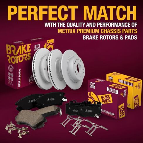Metrix Premium Chassis Parts - Front Vented Brake Rotor 11.65 inch (296 mm) & D1421 Ceramic Disc Brake Pad Set Kit Fits 10 Buick Allure, 12-16 LaCrosse, 11-17 Regal, 13-15 Chevrolet Malibu in Kuwait