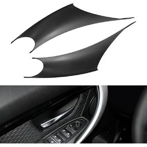 2 PCS Door Handle Covers for BMW 3 Series 320i 328i 330i 335i M3 F30/F31 and 4 Series 428i 435i M4 F32/F36 Accessories, Front Driver & Passenger Side Inner Door Pull Handle Cover(Black) in Saudi Arabia