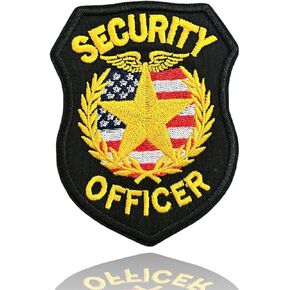 Security Officer Badge Patch 4 Inch, Private Security Patch, Security Badge for Vest, Officer Badge, Applique Embroidery Patches for Hats, Bag, Vest in Saudi Arabia