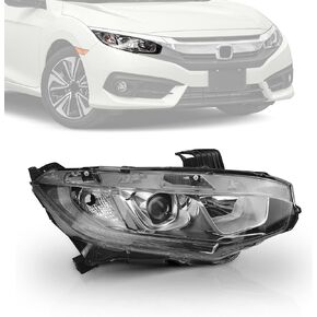 مصباح أمامي LED DRL من نوع الهالوجين جانب الركاب الأيمن متوافق مع 2016 2017 2018 2019 2020 2021 Honda Civic in Kuwait