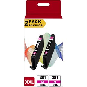 281 XXL Magenta Ink Cartridges Replacement for Canon CLI 281XXL for Cannon 280 281XL Fit for TR8620a TR8600 TR8622a TR8520 TS9521c TR7520 TS9120 TR8622 TS9520 TS6220 TS6320 TS702a TR8500 TR7620 2 Pack in Saudi Arabia
