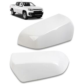 1 Pair Side Mirror Cover Replace 23191151 23191153 Fit for Chevy Colorado GMC Canyon 2015-2022, Rearview Mirror Caps for Right and Left, White in Saudi Arabia