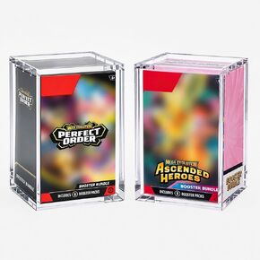 2-Pack Acrylic Case for New Sealed Booster Bundle – Perfect Order, Ascended Heroes & Chaos Rising – 5mm Clear Acrylic, Magnetic Lid, Dust & UV Resistant Collector Display in Saudi Arabia