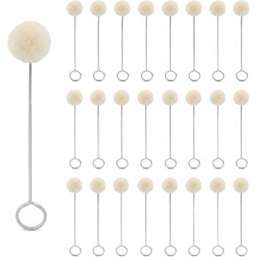 25 Pack Wool Daubers for Leather Dye, Wool Ball Applicators with Metal Handles, Leather Dye Applicator Tool for Edge Paint, Stain, Glue and DIY Craft Projects in Saudi Arabia