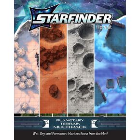 Starfinder Flip-Mat Planetary Terrain Multi-Pack - 4 Sci-Fi Planet Maps Winter Forest Desert Gas Giant RPG in Saudi Arabia